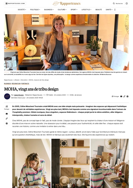 Rapporteuses - MOHA, vingt ans de tribu design