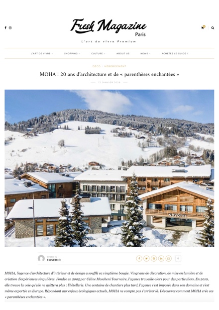 Fresh Magazine Paris - MOHA : 20 ans d’architecture et de « parenthèses enchantées »