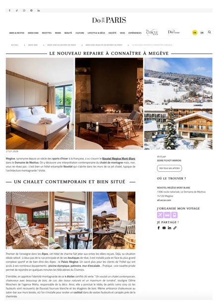 Do It In Paris - Le nouveau repaire à connaître à Megève